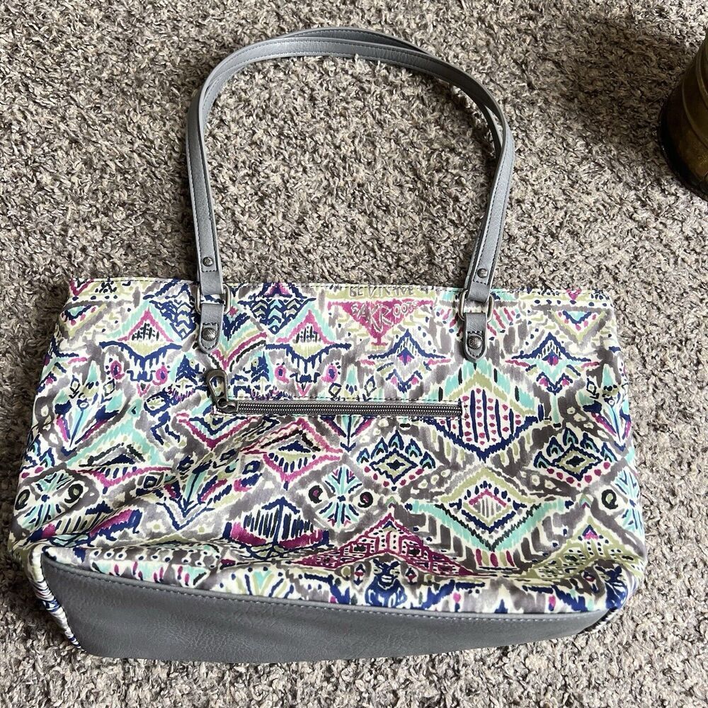 Sakroots Artists Circle Slate Brave Beauty Med Metro Tote Shoulder Bag New - Picture 3 of 7